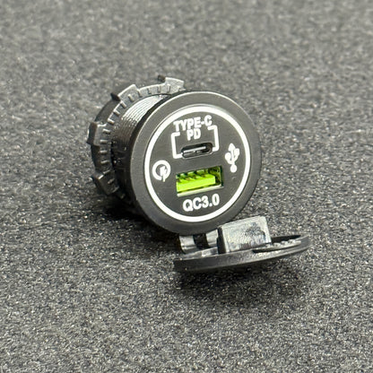 USB and USB Type C Socket